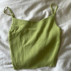 Pacsun L.A. Hearts knit green tank top (size small)